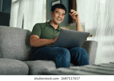 asian man work using computer hand typing laptop keyboard contact us.student study learning education online.adult professional people chatting search at office.concept for technology device business