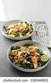 Asian Mango Avocado  Prawn Salad