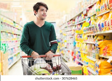 Asian Men Are Choosing To Buy In The Supermarket