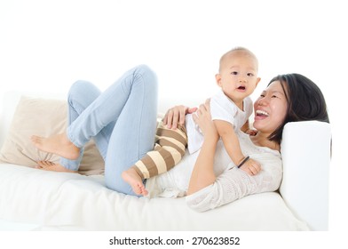 Asian Mother And Baby