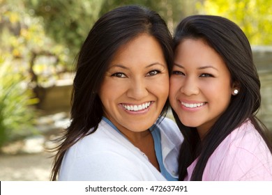 Asian Mother And Teenage Daughter