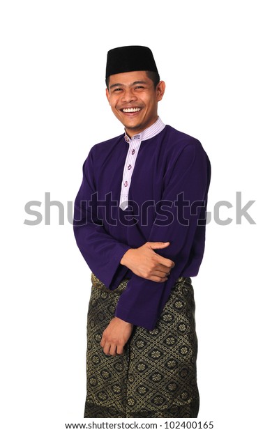Asian Muslim Male Traditional Malay Costume Stock Photo Edit Now