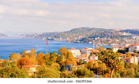 Asian part of Istanbul and its panoramic view and the Bosphorus river, Turkey. - Shutterstock ID 506395366