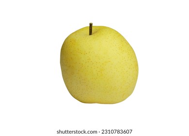 Asian Pear (Pyrus pyrifolia) Isolated on White Background, clipping path included - Shutterstock ID 2310783607