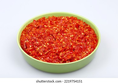 Asian Red Chili Paste. Food Material.