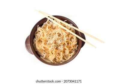 Asian Rice Noodles Isolated On 260nw 2073041171 