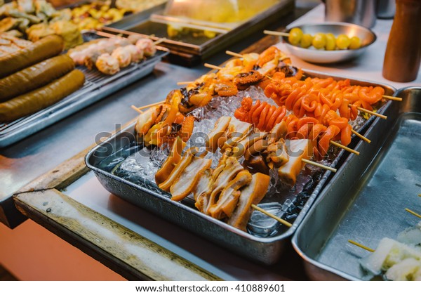 Asian Street Food Hong Kong Downtown Stock Photo Edit Now 410889601