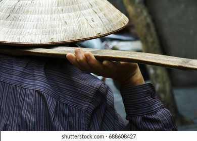 Asian street seller