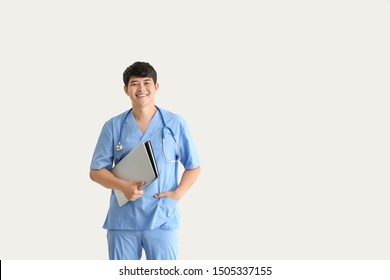 Asian Student Of Medical University Indoors