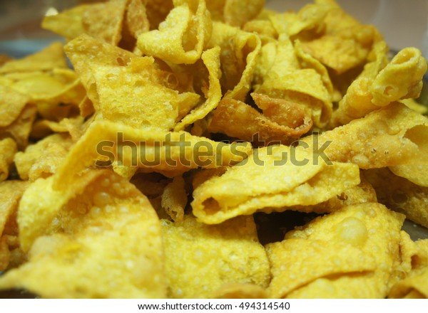 Asian Style Food Appetizer Deep Fried Stock Photo Edit Now 494314540