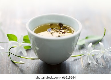 Asian Style Tea Cup With Jasmin Tea