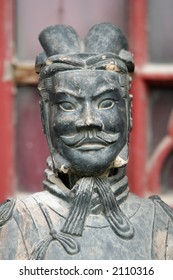 Asian Terra Cota Warrior Statue