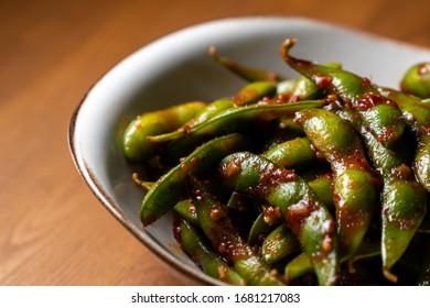 Asian Traditional Food Appetizer Spicy Edamame