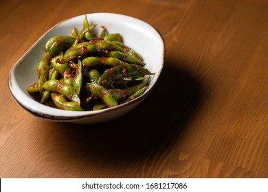 Asian Traditional Food Appetizer Spicy Edamame