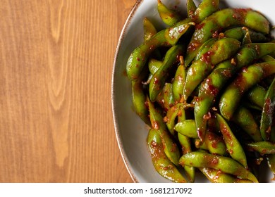 Asian Traditional Food Appetizer Spicy Edamame