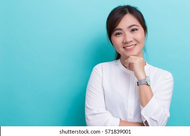 Asian Woman With Her Watch