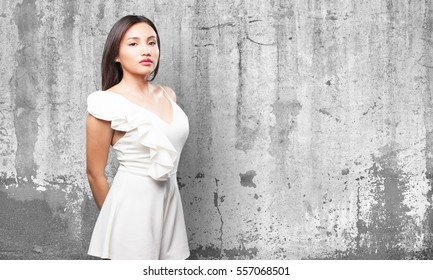 asian woman posing