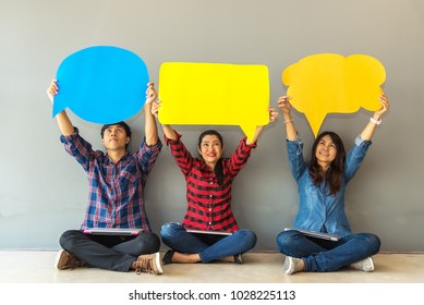 Asian woman&men Survey Assessment Analysis Feedback Icon - Shutterstock ID 1028225113