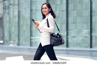 Asian women are beautiful businesswoman, she went to the office in the morning. - Powered by Shutterstock