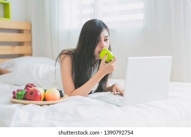 Asian Women Eat Bed Images Stock Photos Vectors