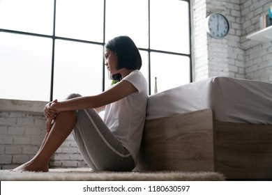 Asian Women She Alone Feel Lonely Stock Photo (Edit Now) 1180630597 ... photo image