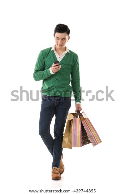 shopping bag man