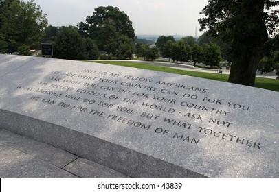 Ask Not ..., Arlington Cemetary