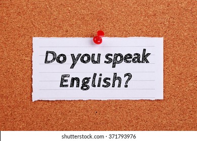 Do You Speak English Imagenes Fotos De Stock Y Vectores Shutterstock