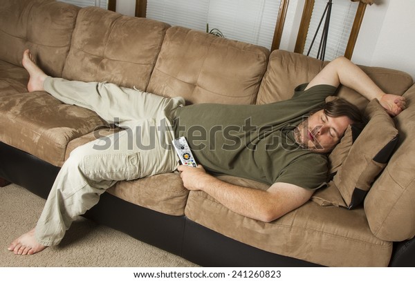 Asleep Sprawled Out Get Comfy Stock Photo (Edit Now) 241260823