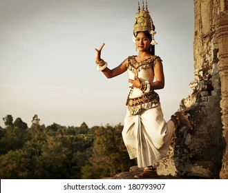 Aspara Dancer at Angkor Wat, Cambodia