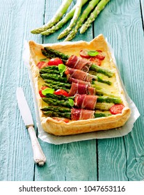 Asparagus Puff Pastry Tart.