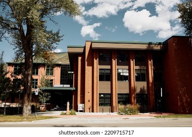 Aspen, Colorado - September 16th, 2022:  Exterior Of Aspen Police Department Located In Downtown Aspen. 