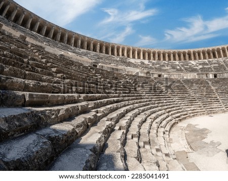 Aspendos Ancient Theater in Antalya, Turkey
