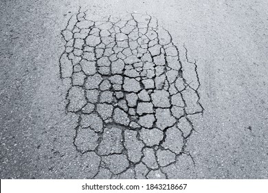 Asphalt Broken road crack background wallpaper