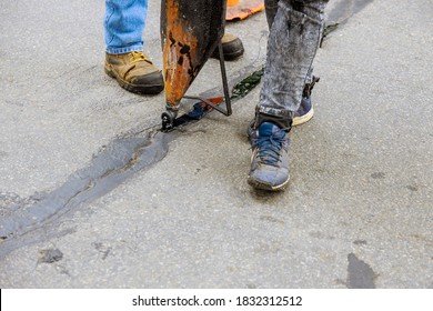 Asphalt Crack Filler Asphalt Crack Repair, Liquid, Joint Sealant Joint Seal Restoration Work