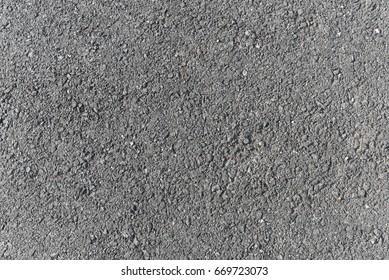 Asphalt material in the road with closeup detail