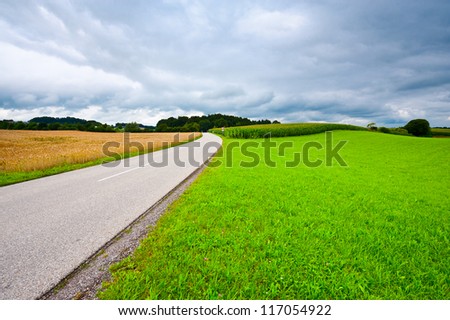 Similar – Image, Stock Photo on a meadow between two trees hangs a red hammock, under it lies a pink air mattress