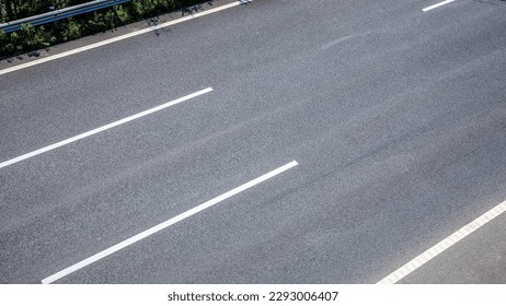 Asphalt road ground texture background. High Angle view. - Shutterstock ID 2293006407