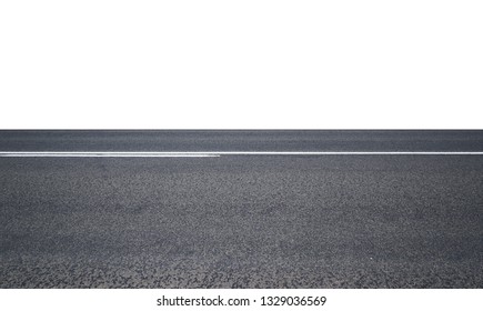 Asphalt Road Isolated On White Background Stock Photo 1329036569 ...