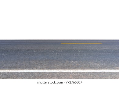 Asphalt Road Isolated On White Background Stock Photo 772765807 ...