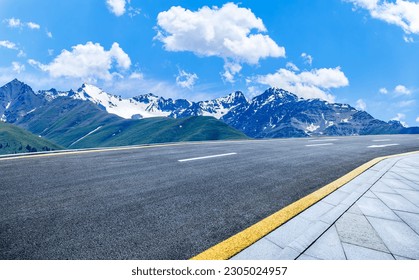 Asphalt road and mountain nature background. - Powered by Shutterstock