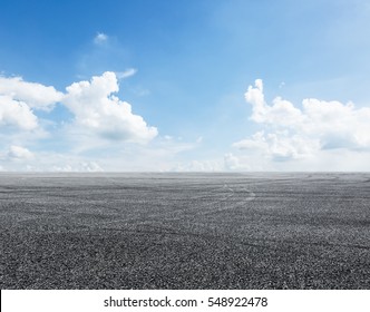 Asphalt Road And Sky