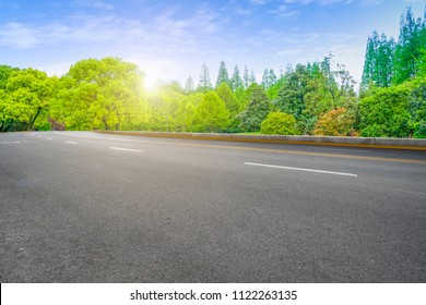 Asphalt Road Square River Hill Under Stock Photo 1122263135 | Shutterstock