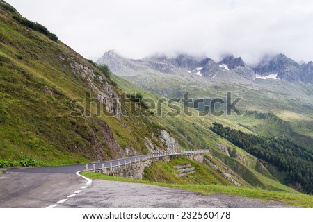 Image, Stock Photo Furka Pass, Swiss, road