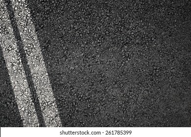 Asphalt Texture With Separation Lines, Top View