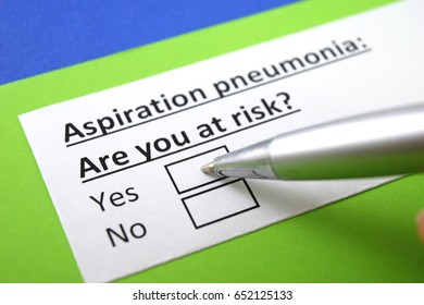 Aspiration Pneumonia : Are You At Risk? Yes Or No