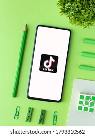 Assam, India - Augest 8, 2020 : Tiktok A Chinese Social Media Platform.