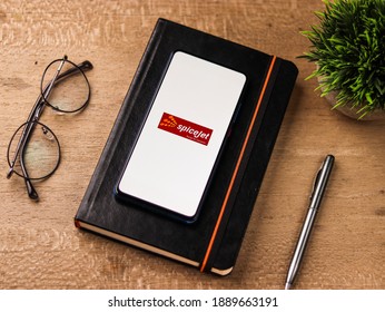 Assam, India - December 20, 2020 : Spicejet Logo On Phone Screen Stock Image.