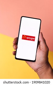 Assam, India - January 29, 2021 : Spicejet Logo On Phone Screen Stock Image.