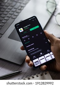 Assam, India - January 31, 2021 : Google Drive Logo On Phone Screen Stock Image.